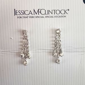 Jessica McClintock teardrop earrings - NWT
